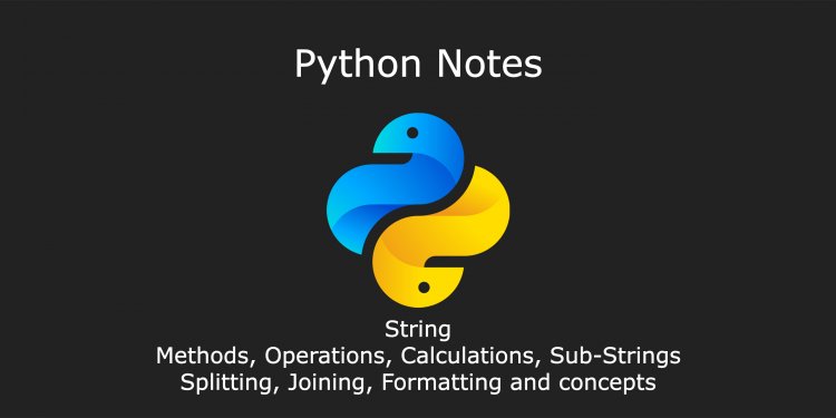 String | Data Type | Notes by DurgaSoft | #Python #Durgasoft #String
