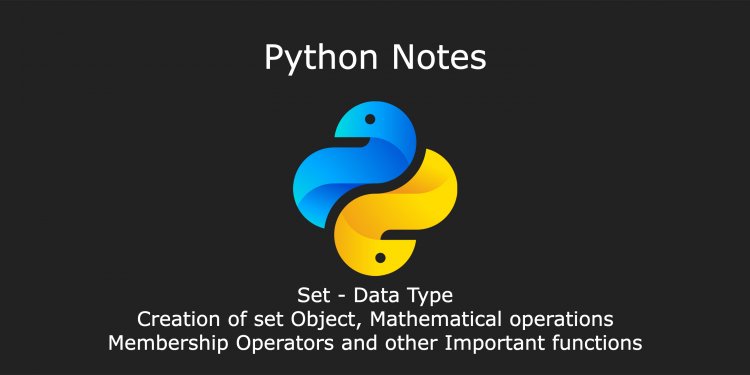 Set | Data Type | Notes by DurgaSoft | #Python #Durgasoft #set